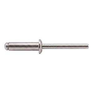Rivetto cieco aperto A2/A2 a testa piana 3,2×10 mm ISO 15983 – confezione da 500 pz.