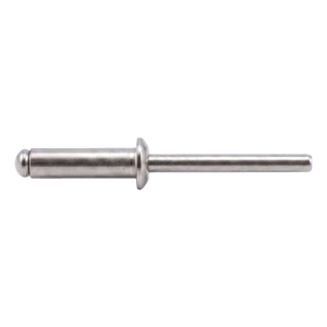 Rivetto cieco aperto A2/A2 a testa piana 3,0×12 mm ISO 15983 – confezione da 500 pz.