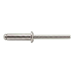 Rivetto cieco aperto A4/A4 a testa piana 5,0×10 mm ISO 15983 – confezione da 500 pz.