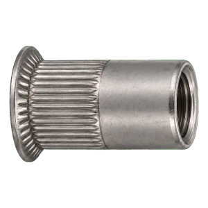 Dado a rivettare in acciaio inox A4 M5×13,5 mm – testa svasata, gambo zigrinato – confezione da 250 pz.
