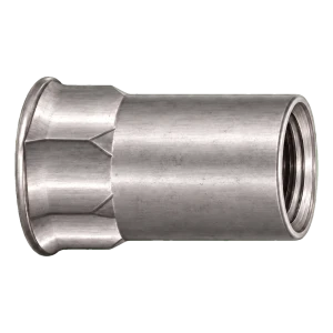 Dado a rivettare in acciaio inox A2 M5×14 mm – testa svasata piccola, gambo semi-esagonale – confezione da 250 pz.