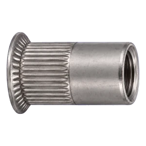 Dado a rivettare in acciaio inox A2 M5×13,5 mm – testa svasata, gambo zigrinato – confezione da 250 pz.