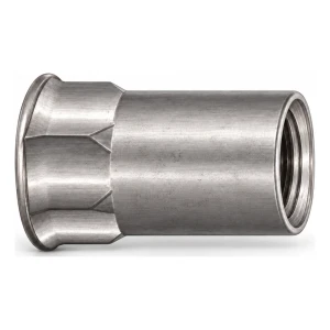 Dado a rivettare in acciaio inox A4 M10×20,5 mm – testa svasata piccola, gambo semi-esagonale – confezione da 250 pz.