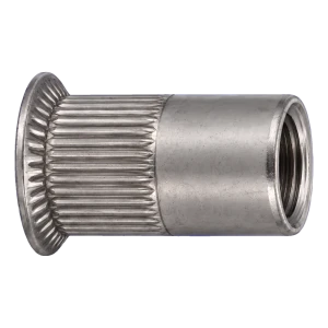 Dado a rivettare in acciaio inox A2 M8×19 mm – testa svasata, gambo zigrinato – confezione da 250 pz.