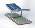 Parcheggio fotovoltaico per 2 Veicoli T 11,4m x 3,3m Carport GPV-101-08 (2)