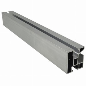 Profilo in alluminio 240cm 45x40 con canale per cavi 90509