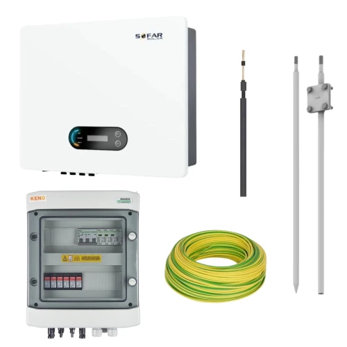 Kit elettrico completo per fotovoltaico con inverter 11KTLX-G3 3F 2MPPT Sofar GPV-405-03