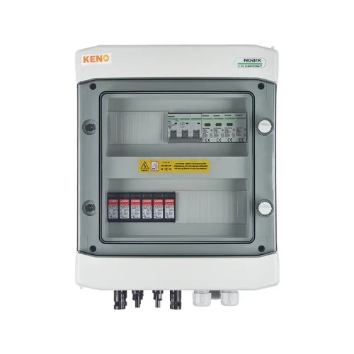 Scatola di giunzione con limitatore di sovratensioni DC + AC, 1000V tipo 1+2, 2 x stringhe PV, 2 x MPPT // limite AC tipo 1+2, 20A 3-F, tipo SH-214 DCAC GPV-409-03