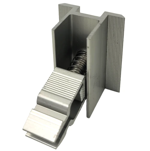 Morsetto centrale KLIK verniciatura argento L50 (tipo 2) PV-04-13 (2)