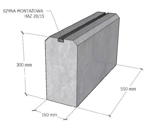 Base zavorrata per pompa di calore PP550 - set da 2 pezzi GPV-600-05 (2)