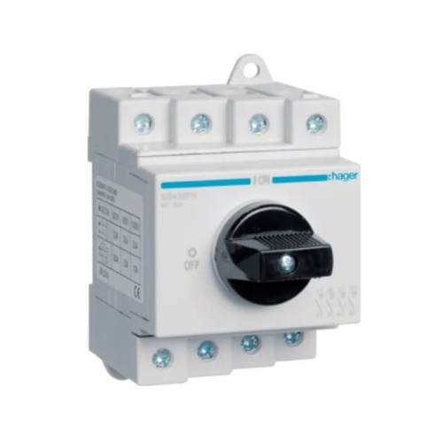 Interruttore di isolamento DC trifase 4P 32A 1000V SB432PV HAGER GPV-401-48