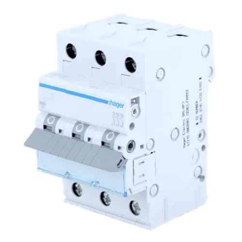 Interruttore automatico C 20A 3P 6kA MCN320E HAGER GPV-401-52
