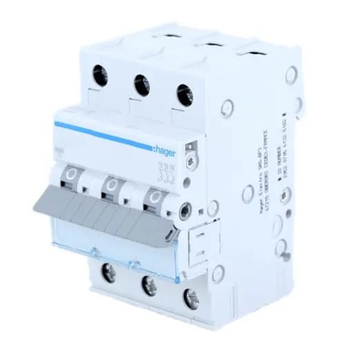 Interruttore automatico B 25A 3P 6kA MBN325E HAGER GPV-401-72