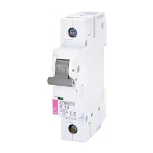 Interruttore automatico B 10A 1P 6kA ETIMAT6 002111514 ETI