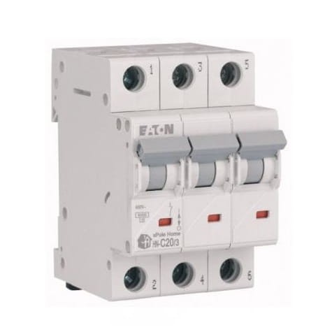 Interruttore automatico C 20A 3P 6kA HN-C20/3 xPole Home 194892 EATON GPV-401-88