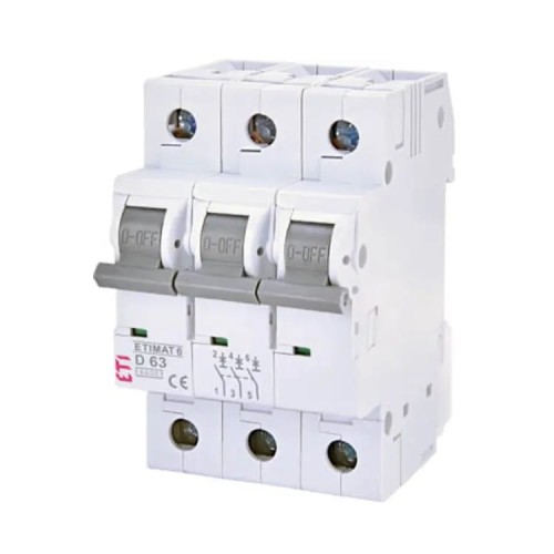 Interruttore automatico C 20A 3P 6kA ETIMAT6 002145517 ETI GPV-401-96