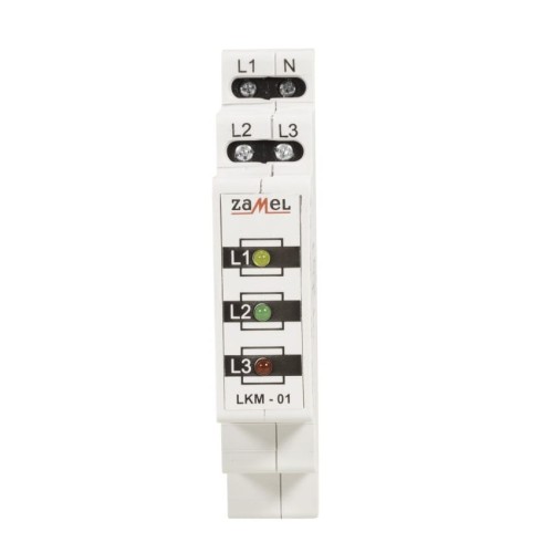 Spia di controllo LED indicatore di alimentazione 230V/400V rosso/verde/ogiallo TN tipo: LKM-01-40 ZAMEL GPV-401-105