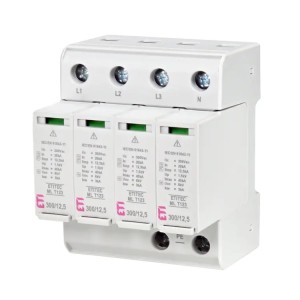 Limitatore di sovratensioni Tipo 1+2+3 (B+C+D) 4P 20kA 1,5kV ETITEC ML T123 300/125 4+0 002440667 ETI