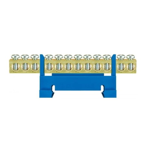 Barra di connessione protettiva blu LZ 12 / N 12x16mm2 montaggio TH35 E.4024 PAWBOL GPV-401-145
