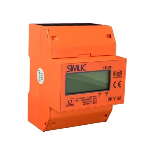 Contatore di energia trifase 100A SIMLIC LCD-3F/4M 85402010 SIMET GPV-401-149