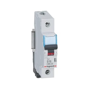 Interruttore automatico sovracorrente B 16A 1P 6kA S 301 TX3 403357 LEGRAND