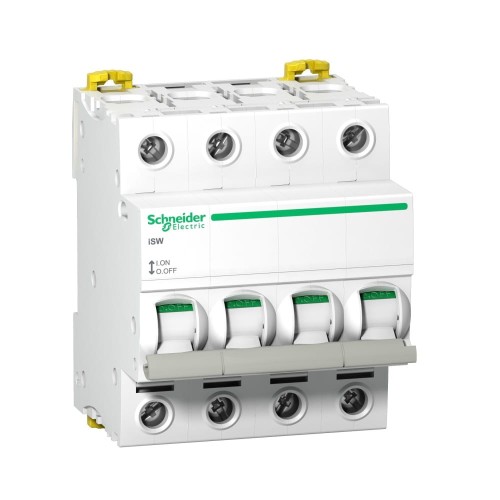 Interruttore di isolamento trifase 4P 100A 415V AC iSW-100-4 Acti9 A9S65491 SCHNEIDER ELECTRIC GPV-401-186