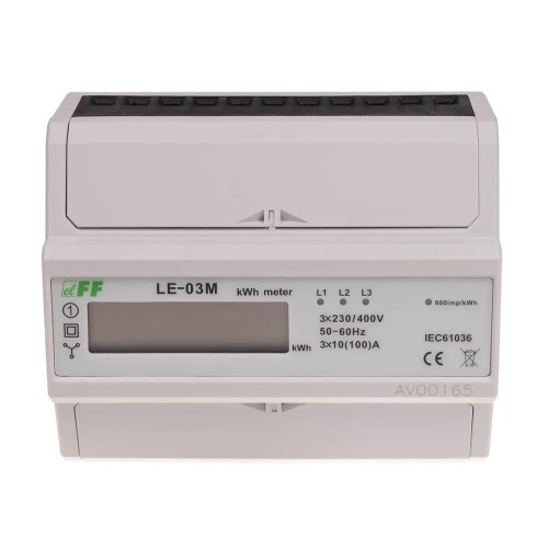 F&F FILIPOWSKI Contatore di energia elettrica 3-fase 100A LE-03M GPV-401-215