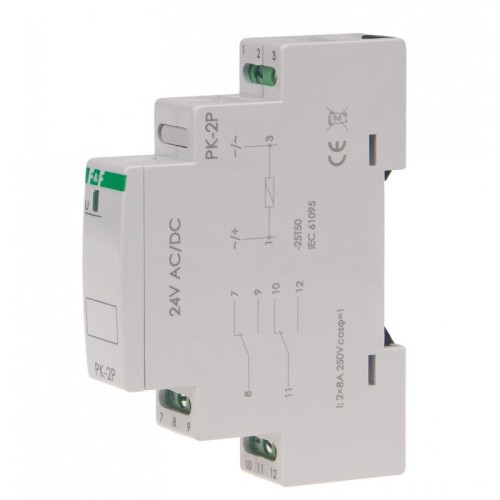 F&F Filipowski Relè elettromagnetico 24V AC/DC GPV-401-221
