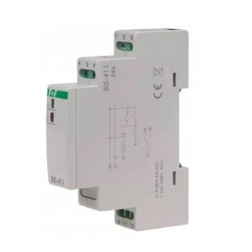 F&F Filipowski Relè bistabile per guida 16A BIS-411-24V GPV-401-222