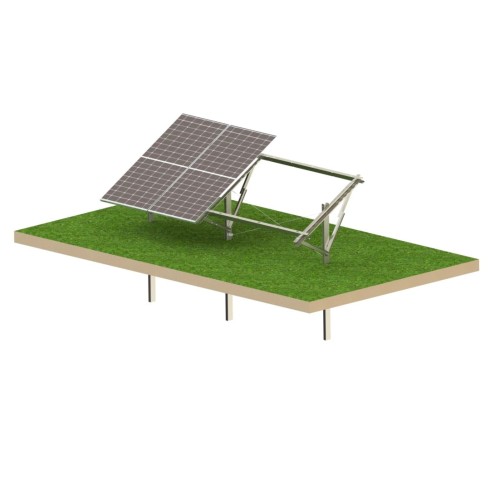 Impianto fotovoltaico a terra con struttura Strong 4 pannelli – Sistema di montaggio T1V GPV-KN1-S4