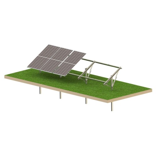 Impianto fotovoltaico a terra con struttura Strong 6 pannelli – Sistema di montaggio T1V GPV-KN1-S6