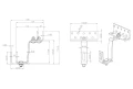 Staffa per tegola Vario classe 5-5-5 - 3x regolabile acciaio inox 1.4016 - 120 mm PV-08-38 (2)