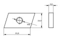 Inserto filettato M8 Tipo 28/15 A2 acciaio a spigoli vivi GPV-11-01 (2)
