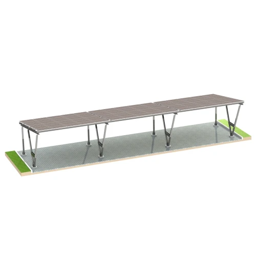 Parcheggio fotovoltaico VICA per 6 veicoli Carport 3x2 moduli GPV-105-06 (2)