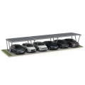 Parcheggio fotovoltaico VICA per 6 veicoli Carport 3x2 moduli GPV-105-06