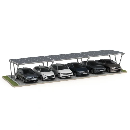 Parcheggio fotovoltaico VICA per 6 veicoli Carport 3x2 moduli GPV-105-06