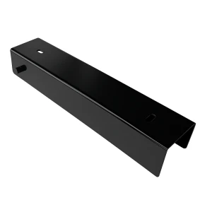 Profilo a U connettore supporto per zoccolatura 250x50 Nero