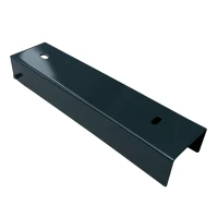 Profilo a U connettore supporto per zoccolatura 250x55 Antracite Grafite