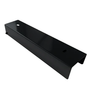 Profilo a U connettore supporto per zoccolatura 250x55 Nero