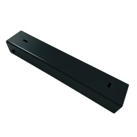 Profilo a C di collegamento per muretto 300x55 nero