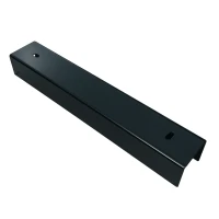 Profilo a C di collegamento per muretto 300x50 nero