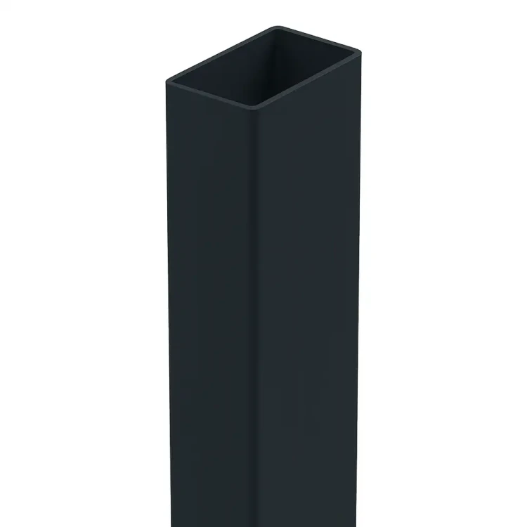 Palo per recinzione 60x40x1,2 mm, lunghezza 2,4 m, RAL 9005 GPV-700-72 (2)