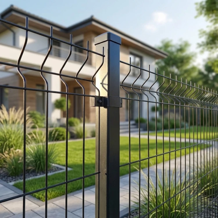 Palo per recinzione 60x40x1,2 mm, lunghezza 2,4 m, RAL 9005 GPV-700-72 (5)