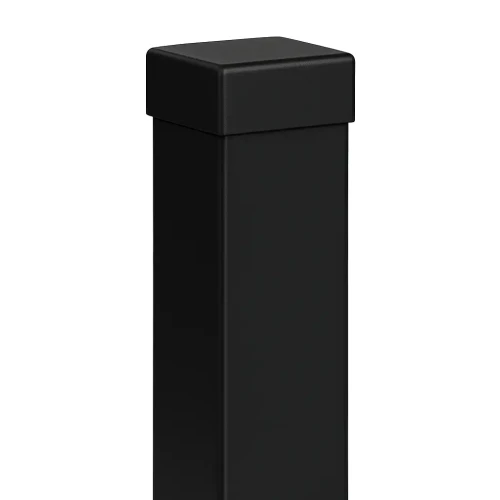 Palo per recinzione 80x80x2 mm, lunghezza 2,4 m, nero GPV-700-74 (1)