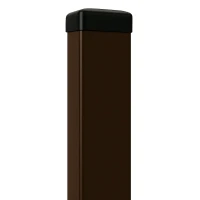 Palo per recinzione 60x40x1,2 mm, lunghezza 2,4 m, marrone