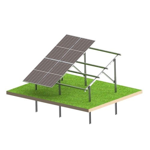 Impianto fotovoltaico a terra con struttura Strong 8 pannelli – Sistema di montaggio N2V GPV-N2V-S8 (1)
