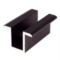 Morsetto centrale H24 alluminio 6060 foro M8 Anodizzato PV-04-02 (1)