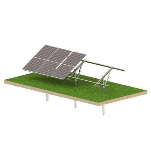 Kit Solare T1V Light struttura fotovoltaica a terra per 6 pannelli GPV-T1V-L6 (1)