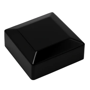 Cappuccio di copertura tappo per palo di recinzione 100x100 nero