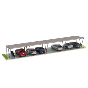 Parcheggio fotovoltaico VICA per 8 veicoli Carport 4x2 moduli